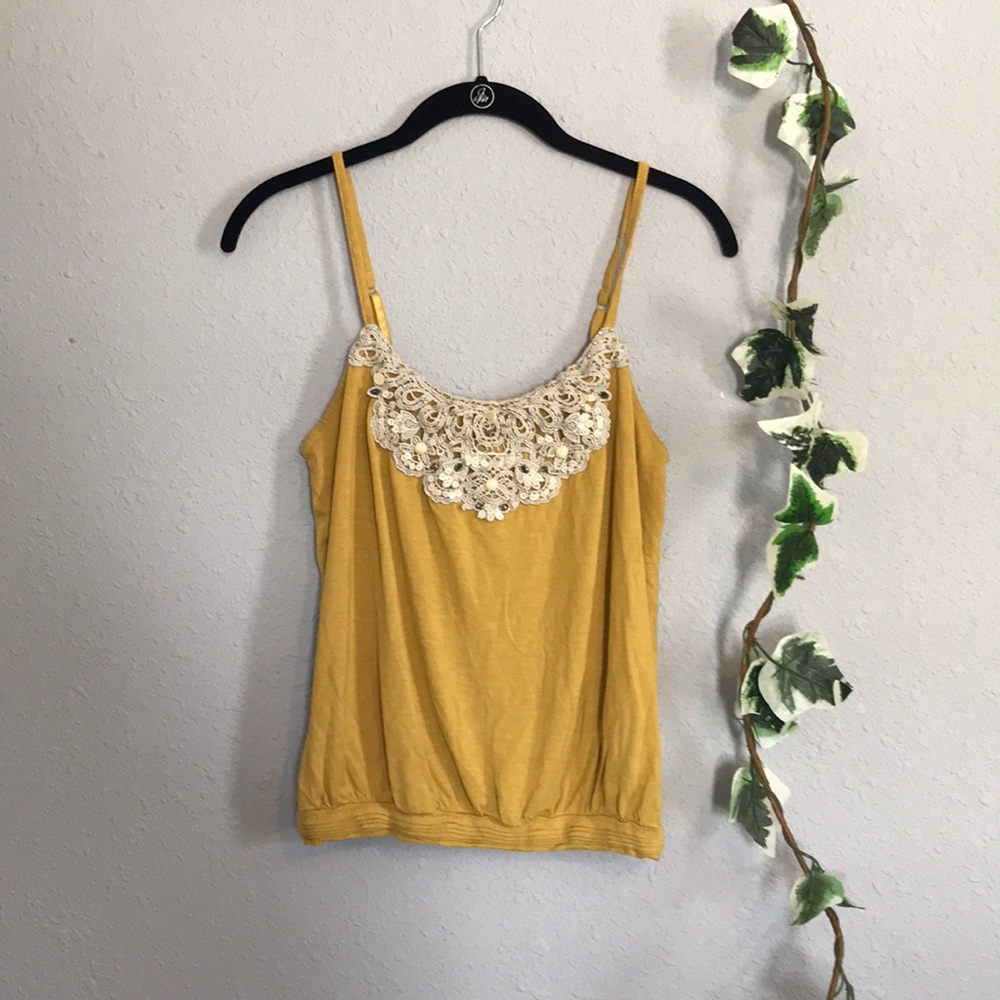 Express Embellished Boho Tank Top Size S